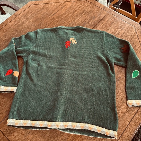 Quacker Factory Sweater Womens L Cardigan Autumn Fall Long Sleeve Knit Crew Neck - Picture 3 of 6